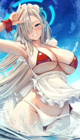 水着のエッチな部分を奥の奥まで堪能できるエロ画像
