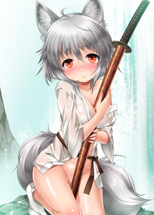 快楽に堕ちそうになってるアヘ顔の犬走椛抜けるエロ画像！【東方Project】