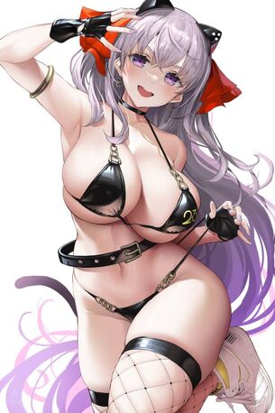 【二次エロ】マイクロビキニで男を欲情させる痴女の二次エロ画像 その55