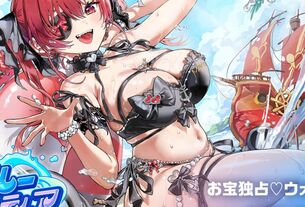 『ホロライブドリームス』宝鐘マリンのエロすぎるムチムチ水着衣装など！お腹が出てる