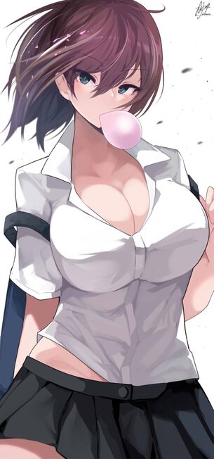 【二次元】着衣のおっぱいが目立つエロ画像 Part.13 50枚