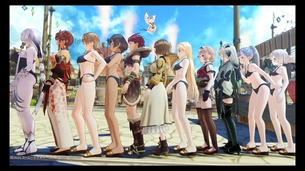 【画像】アニメ・ゲームキャラの乳比べ画像、めっちゃ抜ける