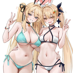 エルフの背徳感あふれるエロ画像
