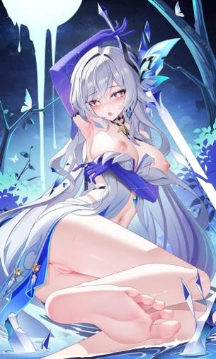 【原神】声優さんのエロボイスに合わせて鑑賞したいスカークの抜けるエロ画像