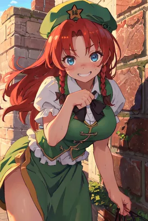 【東方Project】紅美鈴の2次元エロ画像＆エロイラスト Part5