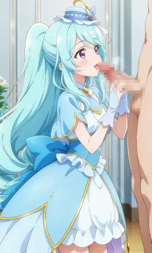 [名探偵プリキュア][エロ画像]キュアエクレールにイキった竿を静めてもらったよ～♪