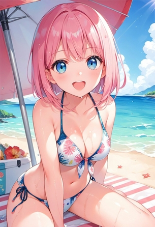 【AIイラスト】海と女の子のAI画像まとめ【アニメ調】 Part 3 [AI Generated]