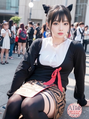 【謎コス】架空のコスプレイヤーさんの画像を生成しようとしたら何のコスプレかわからない画像が生成された三次風画像 ニーハイソックス編【AI写真】