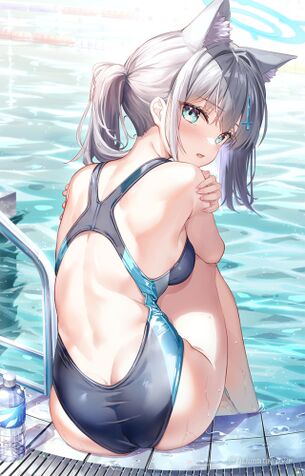 【二次】競泳水着シロコの画像貼っていくｗｗｗ【ブルアカ】