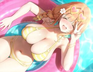 【画像】爆乳女さん、胸が強調される着衣を周りに見せつけてしまう