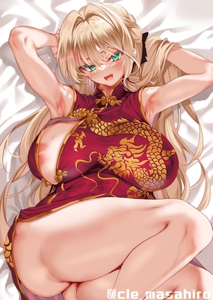 【チャイナ服】チラ見えしまくりなドスケベチャイナガールの二次エロ画像 その8