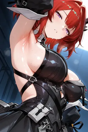 [アークナイツ：エンドフィールド][エロ画像]レーヴァテインの脇汗をガチで舐めたよ～♪