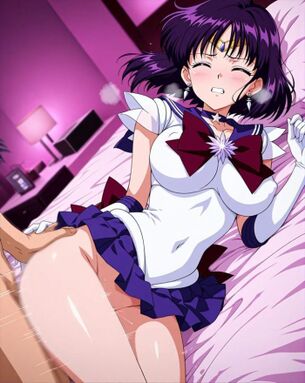 [セーラームーン][エロ画像]セーラーサターン(土萠ほたる)で下半身を忙しくしたよ～♪