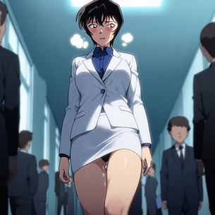 【エロ画像】美少女ヒロイン羞恥責めpart98！佐藤美和子がコナンに調教されて中出しオマンコで歩かされたり…他まとめ
