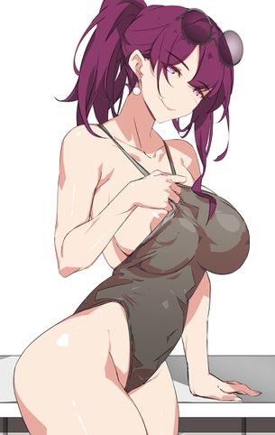 【２次】紫髪の可愛い女の子の二次エロ画像その３４