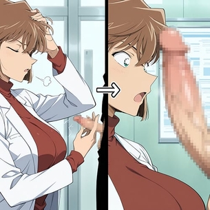 【エロ画像】デカチンポ屈服レイプpart190！灰原哀が薬を使った巨大チンポでイカされたり…他まとめ