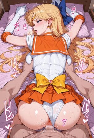 [セーラームーン][エロ画像]セーラーヴィーナスのおっぱいを揉みながらバックで突いたよ～♪