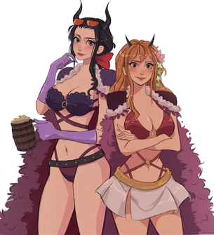 【エロ画像】ワンピースのエロコスプレの参考にしたくなるナミのキャラクター画像