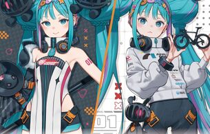 初音ミク『レーシングミク 2025Ver.』黒星紅白先生のえっちな衣装のエロ初音ミク！
