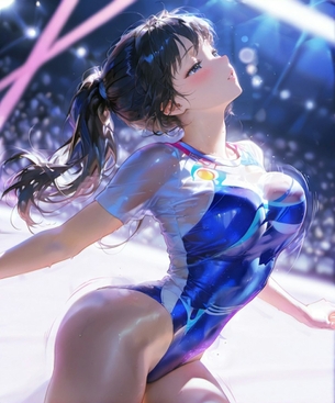 【AIイラスト】新体操をしている女の子のAI画像まとめ【アニメ調】 Part 2 [AI Generated]