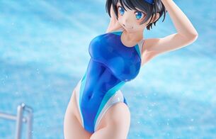 『彼女、お借りします』更科瑠夏のえっちすぎるムチムチエロ競泳水着姿のエロフィギュア！