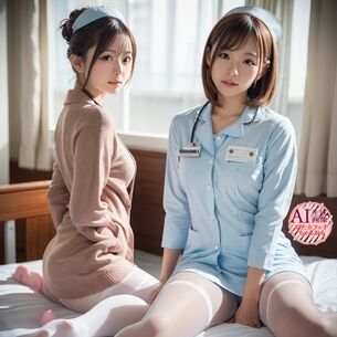 【ナース】白パンストや白タイツを履いた看護婦さんの三次風画像 part4【AI画像】