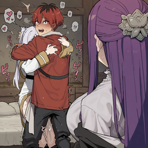 【画像】フリーレンとシュタルクが絡み合ってるところをフェルンに見つかっちゃう・・・