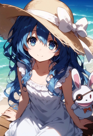 【２次】青髪の可愛い女の子のエロ画像その３３