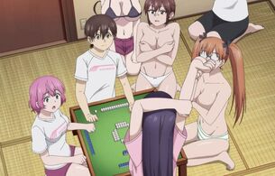 アニメ『大きい女の子は好きですか？』5話でエロい脱衣麻雀で女の子たちのエロい裸！