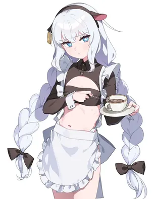 銀髪の二次エロ画像で！