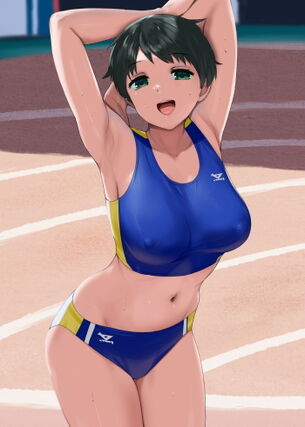 【画像】服がひたつくほどの汗をかいて、スケベな匂いを出しまくっている女の子がこちら