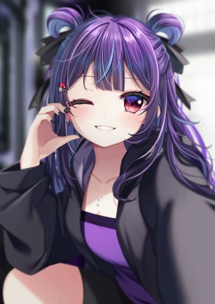 【非・微エロ】日曜日の紫髪美少女画像まとめ その１１３