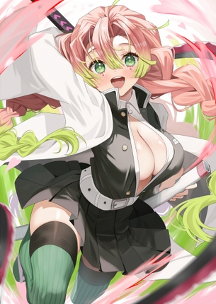 【絶対領域特集】二次元の女の子の魅惑の太もも×ニーソ画像まとめ