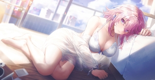 【２次】ピンク髪の女の子のエロ画像その４５