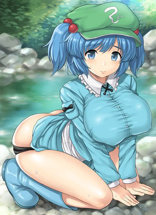 【エロ画像】可愛い河城にとりの画像を集めてみたが、エロすぎだろ・・・(東方Project)