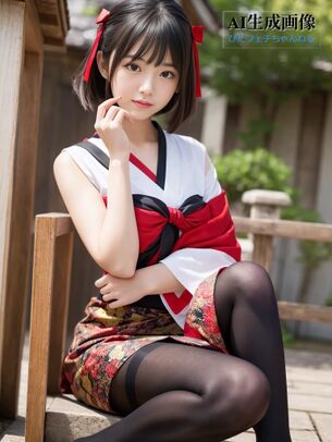 【希少種】和服と黒タイツの組み合わせが好きだけどリアルで見たことがないので生成してみた黒スト和装女子の三次風画像 part3【AI画像】