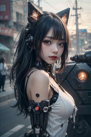 【AIグラビア】メカ娘のAI画像まとめ【リアル調】 [AI Generated]