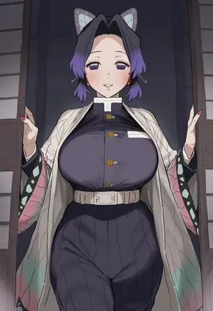 【画像】胡蝶しのぶのむちむちボディに抱きつきたいエロ画像