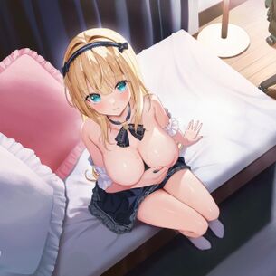 【二次元】手ブラで胸を隠す美少女達のエロ画像 Part.18 50枚