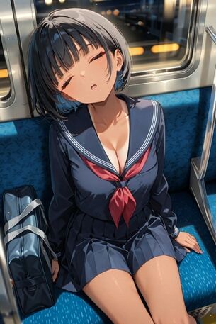 【AIイラスト】電車と女の子のAI画像まとめ【アニメ調】 [AI Generated]