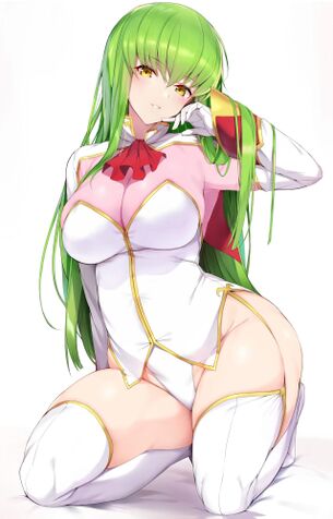 【二次元】緑髪美少女のエロ画像 Part.19 50枚