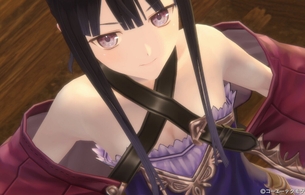 『レスレリアーナのアトリエ』ミミの貧乳おっぱいを覗くと乳首っぽいピンクの突起が丸見え！