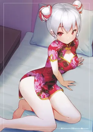 チャイナドレスの二次元エロ画像。 20枚