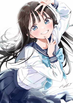 【画像】『明日ちゃんのセーラー服』というフェチエロ漫画