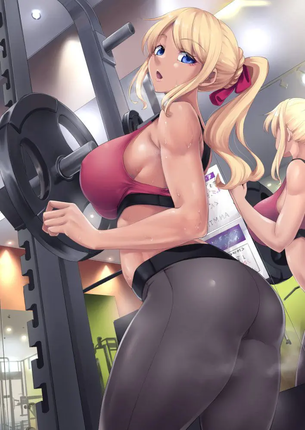 ポニーテールの可愛い二次元画像。