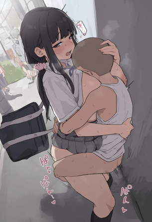【画像】エロガキのチンポケースになってしまった女の子