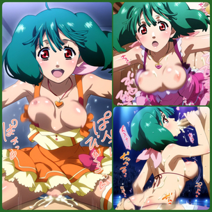 【画像】「マクロスF」ランカと楽屋H❣からエロ水着姿エロライブでどぴゅどぴゅデカルチャー