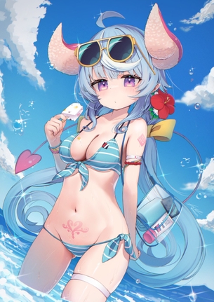 【非・微エロ】水曜日の青髪美少女画像まとめ その１１３