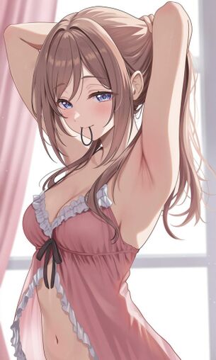 【二次】腋見え女性の可愛すぎる画像を集めてみたｗｗｗ