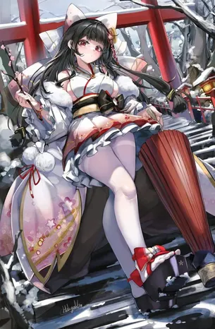 巫女についてのエロ画像